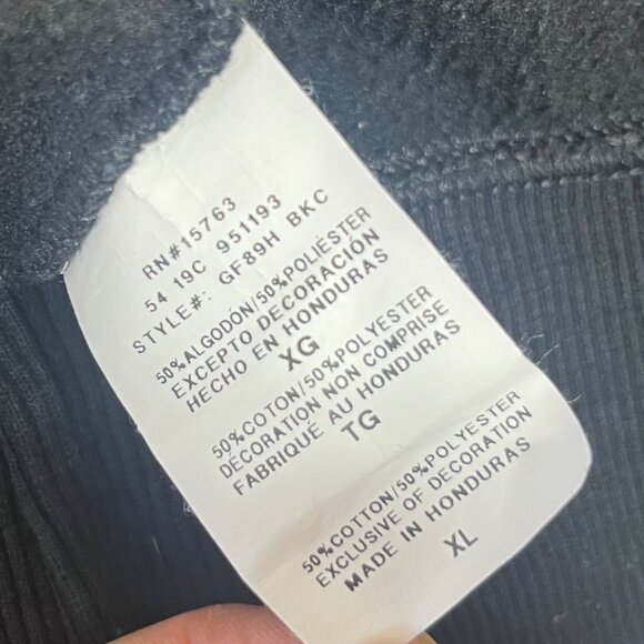 Champion Hoodie Mens XL Black Spell Out Athletic Workout - Picture 8 of 9